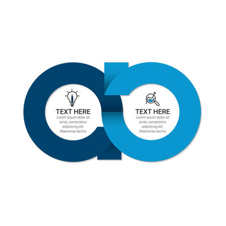 Vector Infographic label design template with icons. can be used for workflow layout, diagram, annual report, web design. Business conceptのイラスト素材