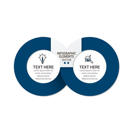 Vector Infographic label design template with icons. can be used for workflow layout, diagram, annual report, web design. Business conceptのイラスト素材