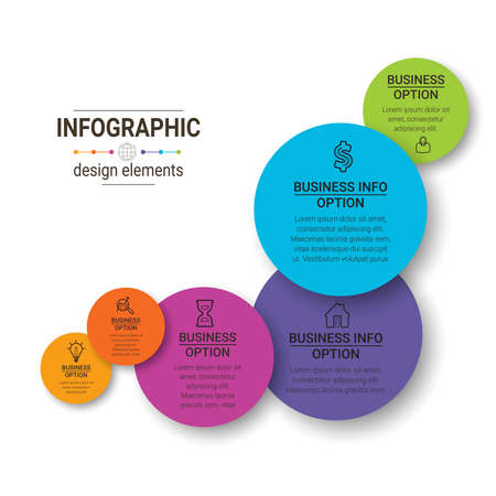 Infographic Templates for Business Vector Illustration. can be used for diagram infograph chart business presentation or web , Vector design element illustrationのイラスト素材