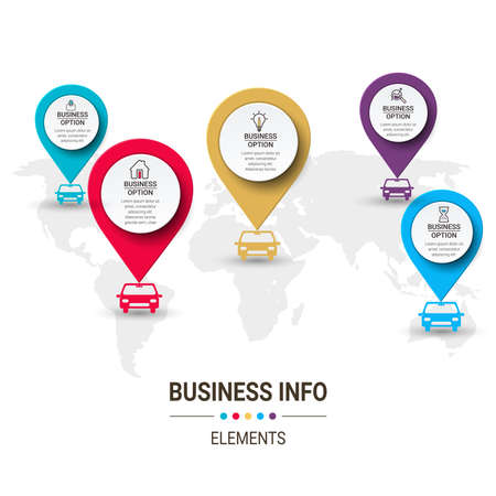 Infographic Templates for Business Vector Illustration. can be used for diagram infograph chart business presentation or web , Vector design element illustrationのイラスト素材