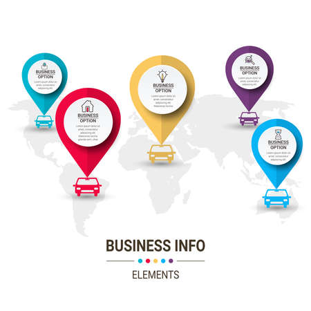 Infographic Templates for Business Vector Illustration. can be used for diagram infograph chart business presentation or web , Vector design element illustrationのイラスト素材