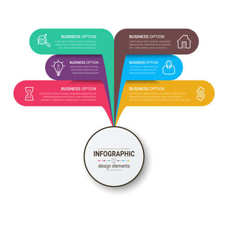 Infographic Templates for Business Vector Illustration. can be used for diagram infograph chart business presentation or web , Vector design element illustrationのイラスト素材