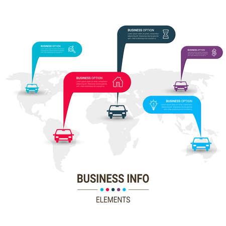 Infographic Templates for Business Vector Illustration. can be used for diagram infograph chart business presentation or web , Vector design element illustrationのイラスト素材