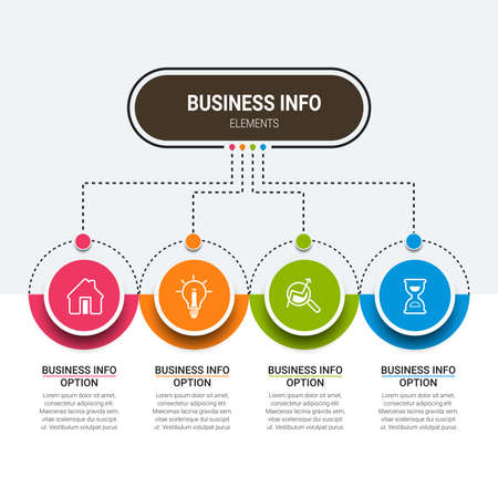 Infographic Templates for Business Vector Illustration. can be used for diagram infograph chart business presentation or web , Vector design element illustrationのイラスト素材