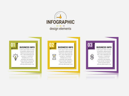 Business Infographics circle origami style Vector illustration. Can be used for flow charts, presentations, web sites, banners, printed materials.のイラスト素材