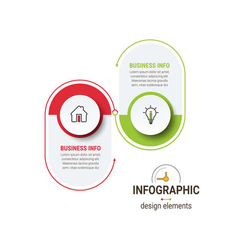 Infographic design vector and marketing icons. can be used for workflow layout, banner, diagram, number options, step up options, web design.のイラスト素材