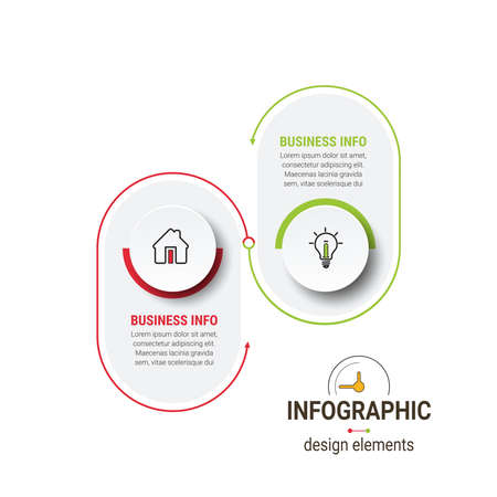 Infographic design vector and marketing icons. can be used for workflow layout, banner, diagram, number options, step up options, web design.のイラスト素材
