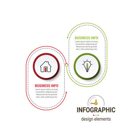 Infographic design vector and marketing icons. can be used for workflow layout, banner, diagram, number options, step up options, web design.のイラスト素材