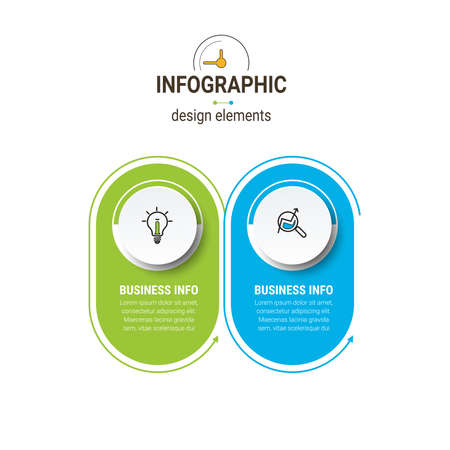 Infographic design vector and marketing icons. can be used for workflow layout, banner, diagram, number options, step up options, web design.のイラスト素材