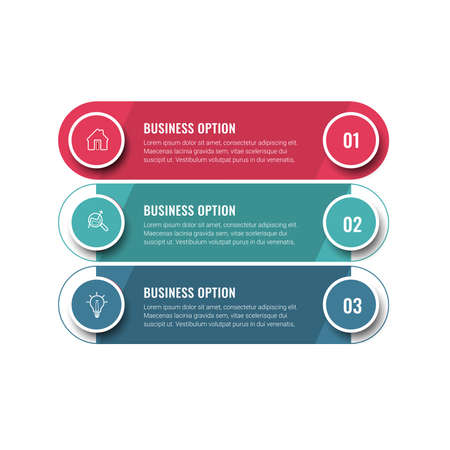 vector illustration Infographic design template with icons. can be used for workflow layout, diagram, annual report, web design.のイラスト素材