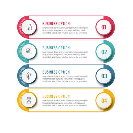 business concept timeline. Infograph template. Can be used for process, presentations, layout, banner,info graph.のイラスト素材