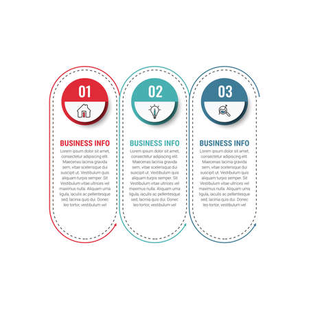 business concept timeline. Infograph template. Can be used for process, presentations, layout, banner,info graph.のイラスト素材
