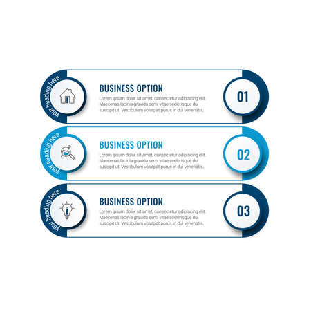 Infographics design vector and marketing icons. Can be used for process diagram, presentations, workflow layout, banner, flow chart, info graph.のイラスト素材