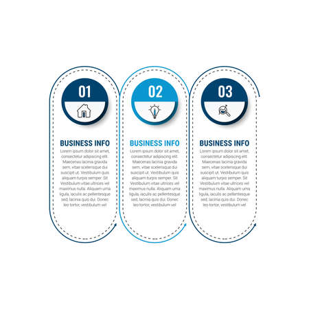 Infographic design vector and marketing icons. can be used for workflow layout, banner, diagram, number options, step up options, web design.のイラスト素材