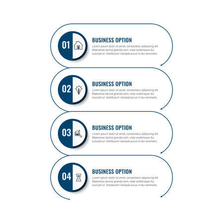 Infographic design vector and marketing icons. can be used for workflow layout, banner, diagram, number options, step up options, web design.のイラスト素材