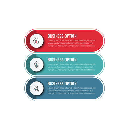 vector illustration Infographic design template with icons. can be used for workflow layout, diagram, annual report, web design.のイラスト素材