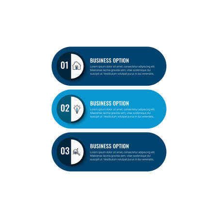 vector illustration Infographic design template with icons. can be used for workflow layout, diagram, annual report, web design.のイラスト素材