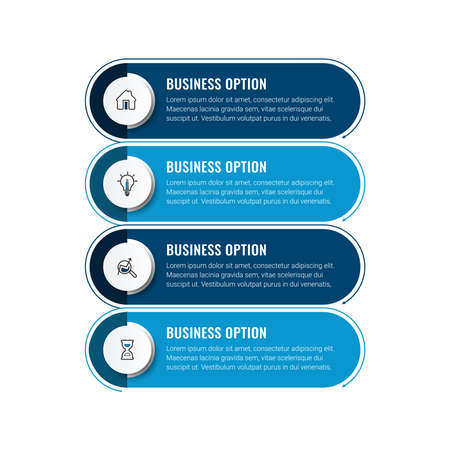 Business data visualization. timeline infographic icons designed for abstract background template. vector banner can be used for workflow layout, diagram,presentation, education or any number option.のイラスト素材