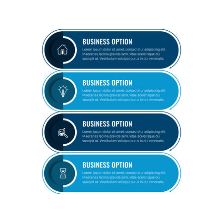 Business data visualization. timeline infographic icons designed for abstract background template. vector banner can be used for workflow layout, diagram,presentation, education or any number option.のイラスト素材