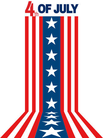 Fourth of July background, USA Independence Day 4th of July typographic design USAのイラスト素材