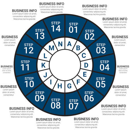Vector business template for presentation. Creative concept for infographic. Business concept with number options, steps or processes.のイラスト素材
