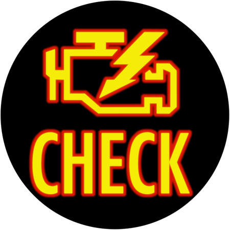 Check engine light roundの写真素材
