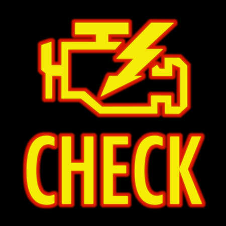 Check engine lightの写真素材