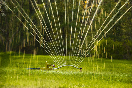 Close up of sprinklerの写真素材