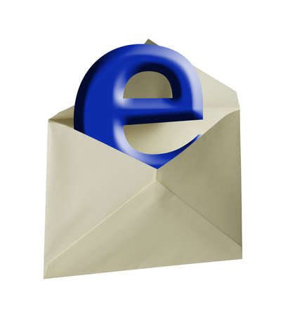 Blue e-mail letterの写真素材