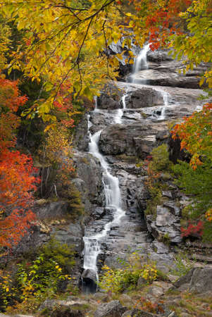 waterfall in octoberの写真素材