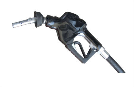 Fuel pump on white with clipping pathの写真素材