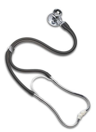Stethoscope on white isolated の写真素材
