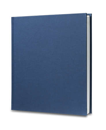 Blue book, isolated with shadow and clipping pathの写真素材