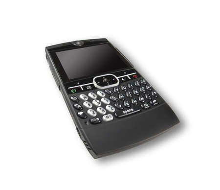 smart phone or pda on an isolated white background with shadow の写真素材