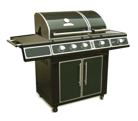Very large gas barbecue grill の写真素材