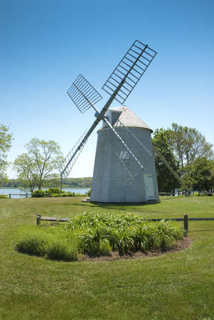Windmill located on old Cape Cod, Massachusettsの写真素材