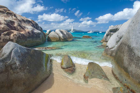 Famous The Baths on Virgin Gorda, British Virgin Islands の写真素材