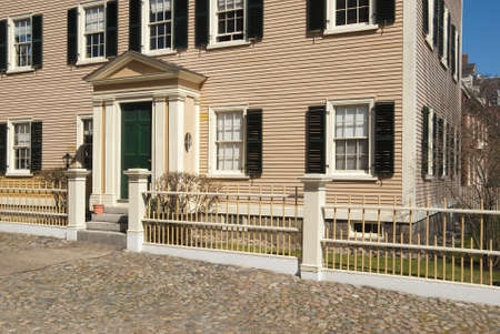 Entrance to colonial house in Salem, Massachusetts, USAのeditorial素材