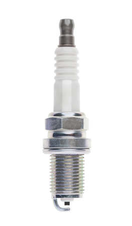spark plug, isolated on white background の写真素材
