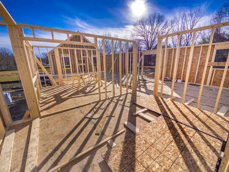 New House Framing Constructionの写真素材