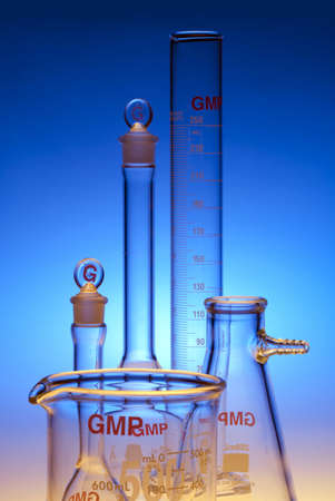 Test-tubes glassware used in chemistry and biology laboratoriesのeditorial素材