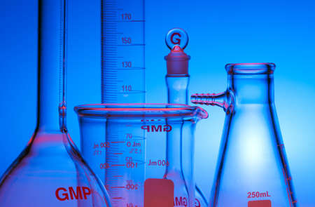 Test-tubes glassware used in chemistry and biology laboratories