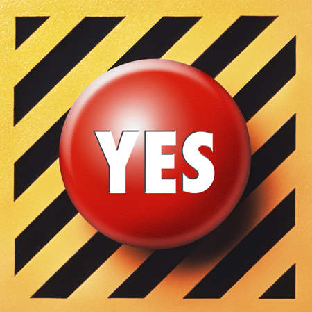 Yes buttonの写真素材