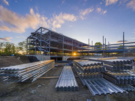 Construction site for commercial building