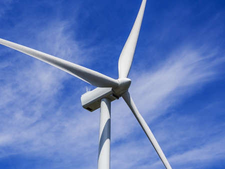 Close up of wind turbine propellerの写真素材
