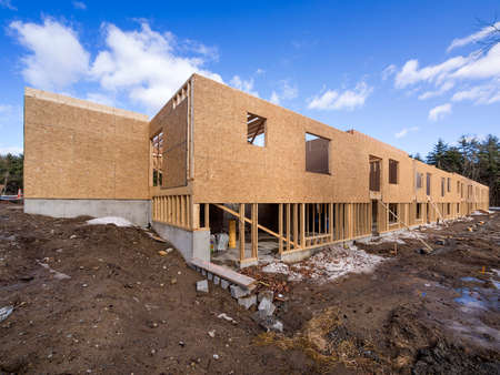 New framing construction of a  house