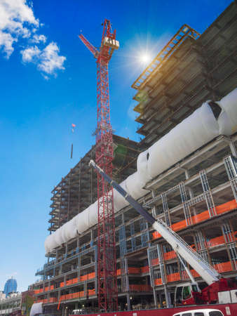 New building construction siteのeditorial素材