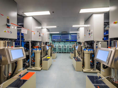 Medical biology cancer research laboratory interiorのeditorial素材