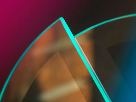 Abstract glass reflectionsの写真素材