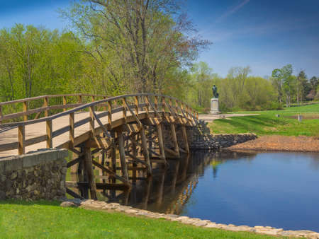 Old North Bridge Concord Mass. USAの写真素材